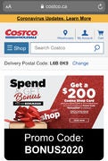 Get a $200 Costco Shop Card when you spend $2,000 or more at Costco.ca