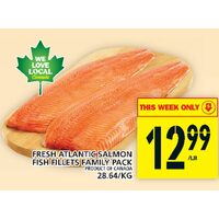 Fresh Atlantic Salmon Fish Fillets