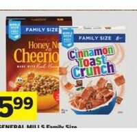 General Mills Family Size Cereal