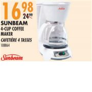 Sunbeam 4-Cup Coffee Maker - $16.98