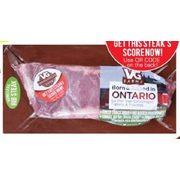 VG Farms Hormone Free Ontario Angus Boneless Rib or Striploin Steaks - $19.99/lb (Up to $2.00/lb off)
