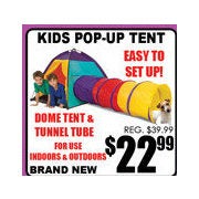 Kids Pop Up Tent - $22.99