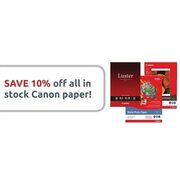 Save 10% Off All In-Stock Canon Paper