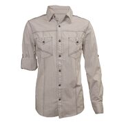 Long Sleeve Novelty Striped Shirt - $24.99