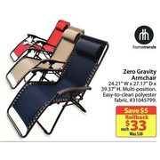 HomeTrends Zero Gravity Armchair - $33.00