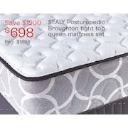 Sealy Posturepedic Broughton Tight Top Queen Mattress Set - 3 Days Only - $698.00 ($1200.00 off)