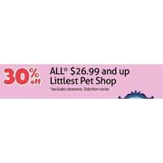All $26.99 And Up Littlest Pet Shop  - 30% off