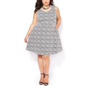 Sleeveless Patterned Fit And Flare Dress - $54.99 ($15.01 Off)