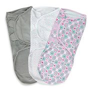 Swaddleme Large 3-pack Adjustable Blankets In Geo Floral - $19.99 ($20.00 Off)