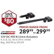 12V DC 900lb Linear Actuators - From $289.99 (Up to $80.00 off)