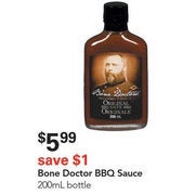 Bone Doctor BBQ Sauce 200ml - $5.99 ($1.00 off)
