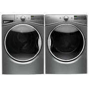 Whirlpool 5.2 Cu. Ft. HE Front Load Steam Washer & 7.4 Cu. Ft. Electric Steam Dryer - Chrome Shadow - $1999.98