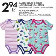 Newborn or Infant Basic Onesies - $2.94