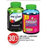 30% Off One A Day or Flintstones Multivitamins