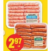 Butcher's Choice Sausages - $2.97/lb ($0.45 off)