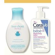Live Clean, Cerave or Cetaphil Baby Toiletries - 20% off