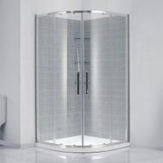 34" X 34" Shower Kit With Door, Walls, Base And Glass Shelves - $499.77 ($99.23 Off)