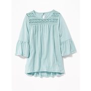 Lace-yoke A-line Top For Girls - $9.97 ($12.97 Off)