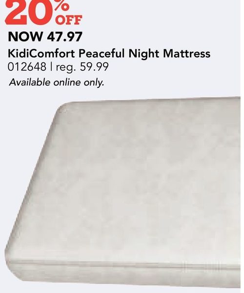 kidicomfort peaceful night mattress