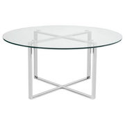 Round Glass And Metal Coffee Table - $195.99 ($84.00 Off)
