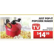 As Seen on TV Just Pop-It Popcorn Maker - $14.99