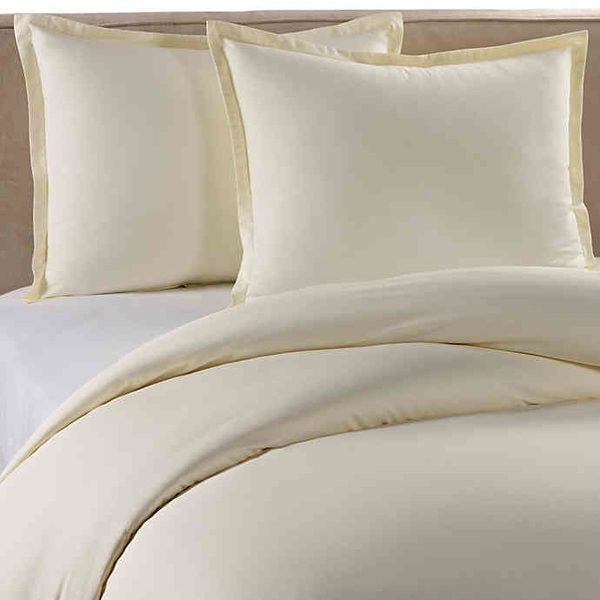 Bed Bath And Beyond Pure Beech Percale Duvet Cover Set In Cream