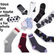All Socks For The Whole Family - 20% off