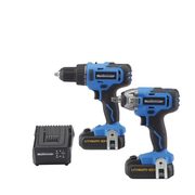 Mastercraft 20V Cordless 1/2" Drill and 1/2" Impact Wrench Combo Kit - $139.99 ($120.00 off)