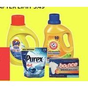 Tide Simply or Pods, Purex Packs or Liquid Laundry Detergent, Arm & Hammer Laundry or Power Paks or Bounce Sheets - $3.33