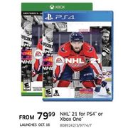 NHL 21 For PS4 Or Xbox One - From $79.99