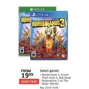 Select Games - From $19.99 (Up to $40.00 off)