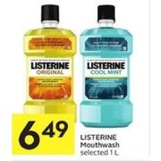 Listerine Mouthwash - $6.49