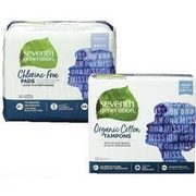 Seventh Generation Pads, Liners or Tampons - 15% off