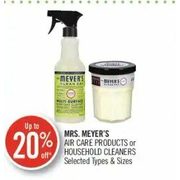 Mrs. Meyer's Air Care Products Or Household Cleaners - Up to 20% off