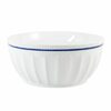 Everyday White® By Fitz And Floyd® 4 Qt. Blue Rim Fluted Serve Bowl - $13.19 ($6.60 Off)