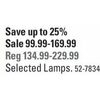 Lamps - $99.99-$169.99 (Up to 25% off)