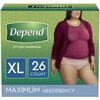 Depend Underwear - 2/$50.00