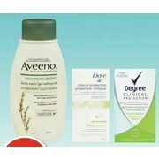 Aveeno Body Wash Dove or Degree Clinical Antiperspirant/Deodorant. - $8.99