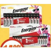 Energizer Max AA or AAA  Batteries - $14.99