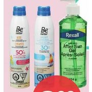 Be Better or Rexall Brand Sun Care - $8.99