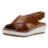 Mykonos Brandy Brown Leather Criss Cross Sandal By Pikolinos - $169.99 ($28.01 Off)