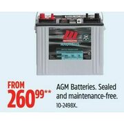 AGM Batteries - From $260.99