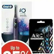 Arc Battery Toothbrush Refill Brush Heads or Oral-B iO8 Series Rechargeable Toothbrush - Up to 25% off