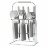 Simply Essential™ 16-Piece Stainless Steel Flatware Set With Caddy In Cool Grey - $12.49 (12.51 Off)