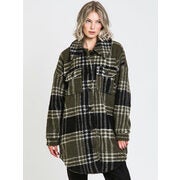 Only Camilla Teddy Shacket - Check - $69.99 ($30.00 Off)