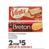 Dare Breton Or Vinta Crackers - 2/$5.00 (Up to $2.98 off)