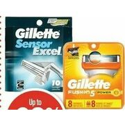 Gillette Sensor Excel, Fusion5 Power or Proglide Cartridges - Up to 20% off