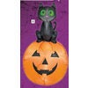 Home Accents Holiday Decor 3.5' Black Cat on Jack O' Lantern Airblown Halloween Inflatable - $24.98