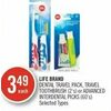 Life Brand Dental Travel Pack, Travel Toothbrush Or Advanced Interdental Picks - $3.49