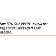 Canvas Baillie Accent Chair - $299.99 (30% off)